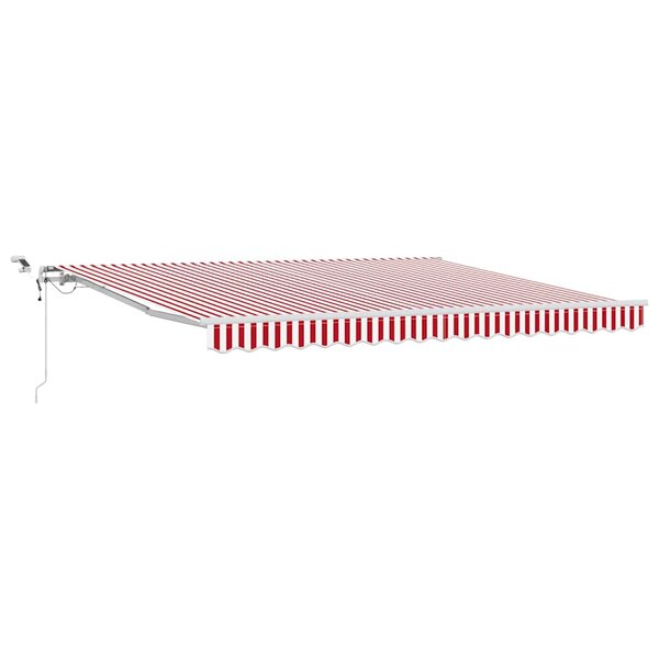 vidaXL Auvent Rétractable Rouge et Blanc 400 × 350 cm