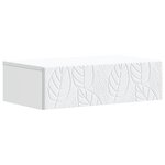 vidaXL Table d'appoint murale Blanc 59 x 34 5 x 17 cm