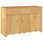 vidaXL Buffet Drammen Chêne 114 x 43 x 75 5 cm Bois de pin massif