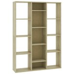 vidaXL Séparateur de pièce/Bibliothèque Chêne sonoma 100x24x140 cm
