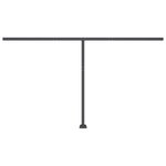 vidaXL Auvent manuel rétractable avec LED 450x350 cm Bleu et blanc