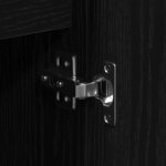 vidaXL Buffet Chêne noir 101.5 x 35 x 70 cm Bois d'ingénierie