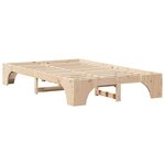 vidaXL Cadre de lit Pin massif 120 x 190 cm Bois massif en pin