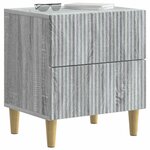 vidaXL Cabinet de chevet Sonoma gris 43 x 34 5 x 48 cm