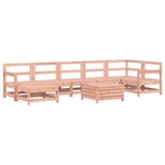 vidaXL Salon de jardin 8 Pièces bois massif sapin de douglas