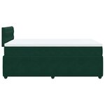 vidaXL Sommier à lattes de lit et matelas Vert foncé 120x200cm Velours