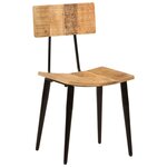 vidaXL Chaises à manger lot de 2 44x40x80 cm Bois de manguier solide