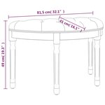 vidaXL Banc Bleu 81 5x41x49 cm Velours