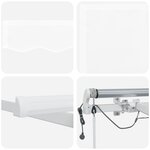 vidaXL Auvent rétractable automatique avec LED blanche 400x350 cm
