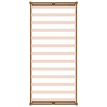 vidaXL Cadre de lit Marron miel 100x200 cm Bois massif