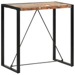 vidaXL Table de bar 110x60x110 cm Bois massif de récupération