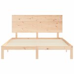vidaXL Cadre de lit sans matelas 160x200 cm bois massif de pin