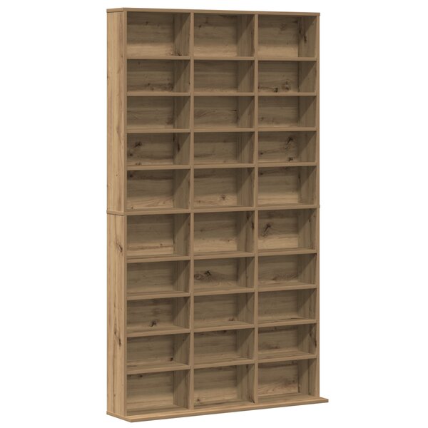 vidaXL meuble CD en chêne artisanal - 101x23x177.5 cm en bois d'ingénierie