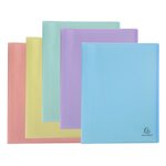 Protège-documents semi rigide Pastel 120 vues - A4 - Couleurs Aléatoire EXACOMPTA
