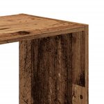 vidaXL Bibliothèque vieux bois 68 5x32x68 5 cm bois d'ingénierie