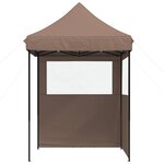 vidaXL Tente de fête 200 x 200 x 306 cm Marron Tissu Oxford