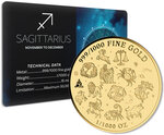 Monnaie SAGITTARIUS Zodiac Signs 1/1000 Oz Medaille Or