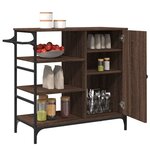 vidaXL Chariot de cuisine chêne marron bois d'ingénierie
