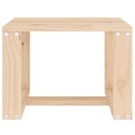 vidaXL Table d'appoint de jardin 40x38x28 5 cm bois massif de pin