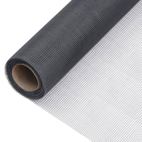 vidaXL Écran en treillis Fibre de verre 100x500 cm Gris