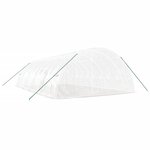 vidaXL Serre avec cadre en acier blanc 60 m² 10x6x2 85 m