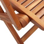 vidaXL Chaises de jardin pliantes lot de 6 57x66x95 cm bois d'acacia