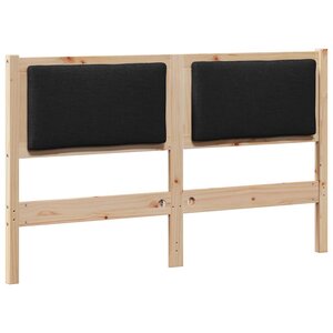 vidaXL Tête de lit Autre Marron 140 cm Bois massif en pin