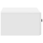 vidaXL Cabinet de chevet mural Blanc brillant 49 x 34 5 x 20 cm