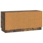 vidaXL Meuble TV Chêne fumé 99 x 34 5 x 47 cm Bois d'ingénierie