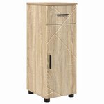 vidaXL Ensemble de mobilier de salle de bain 5 Pièces Chêne Sonoma