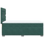 vidaXL Sommier à lattes de lit avec matelas Vert foncé 90x190 cm