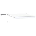 vidaXL Auvent rétractable électrique Blanc 3 x 2 5 m