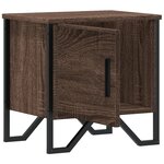 vidaXL Tables de chevet 2Pièces chêne marron 40x30x40cm bois d'ingénierie