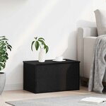 vidaXL Boîte de Rangement Chêne noir 60 x 35 x 35 cm Bois d'ingénierie