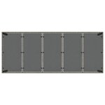 vidaXL Ensemble de salle à manger pour jardin 11 Pièces Gris Poly rotin