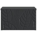 vidaXL Table d'appoint murale 2 Pièces Noir 34 5 x 33 x 20 cm