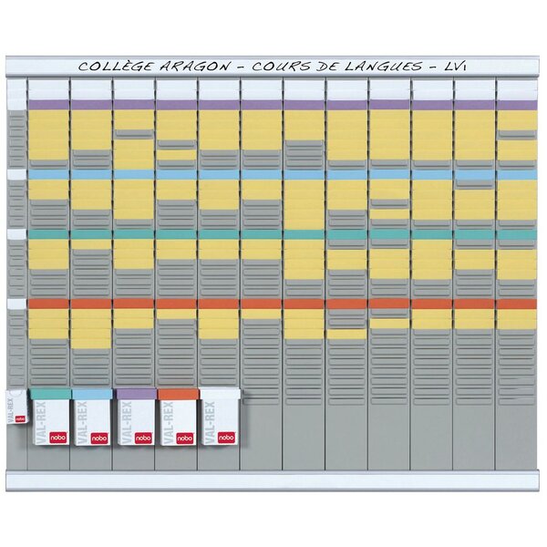 planning à fiches T2 - 13 colonnes - 80 x 66 cm