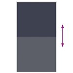 vidaXL Store enrouleur occultant café 125x230 cm largeur du tissu