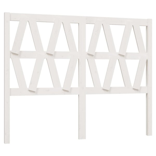 vidaXL Tête de lit Blanc 146x4x100 cm Bois massif de pin