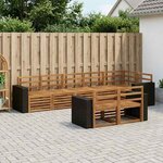 vidaXL Ensemble de canapés d'extérieur 8 pc Polyester