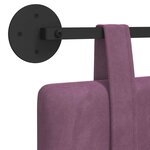 vidaXL Tête de lit suspendue Pourpre Velours