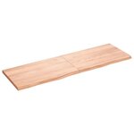 vidaXL Dessus de table marron clair bois chêne massif traité