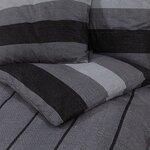 vidaXL Ensemble de housse de couette gris foncé 220x240 cm Coton