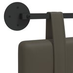vidaXL Tête de lit suspendue Gris Simili cuir