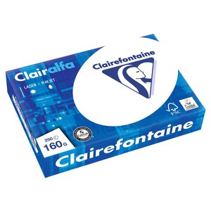 Papier A4 blanc 160g Clairalfa - Ramette de 250 feuilles (ramette 250 feuilles)