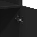 vidaXL Armoire de rangement noir 70x42 5x225 cm bois d'ingénierie