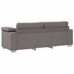 vidaXL Canapé avec coussin Taupe 219 x 77 x 82 cm tissu