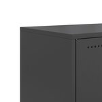 vidaXL Meuble TV noir 68 5x39x60 5 cm acier