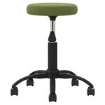 vidaXL Chaise pivotante de bureau Vert clair Velours