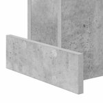vidaXL Table d'appoint Gris béton 35 5 x 35 x 40 cm Bois d'ingénierie